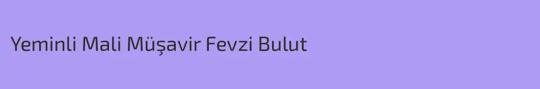 Yeminli Mali Müşavir Fevzi Bulut